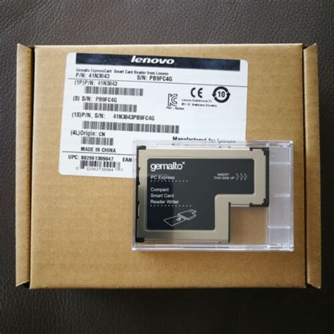 cherry 54mm expresscard smart card reader from lenovo|Lenovo Gemplus 41N3043 ExpressCard slot Smart Card Reader.